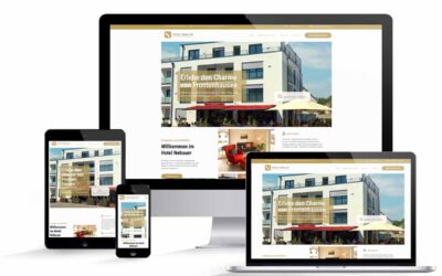 Hotelwebsite mit Online-Buchungssystem