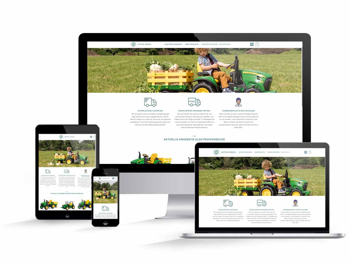 Active-Kids24 Online-Shop WebMockup