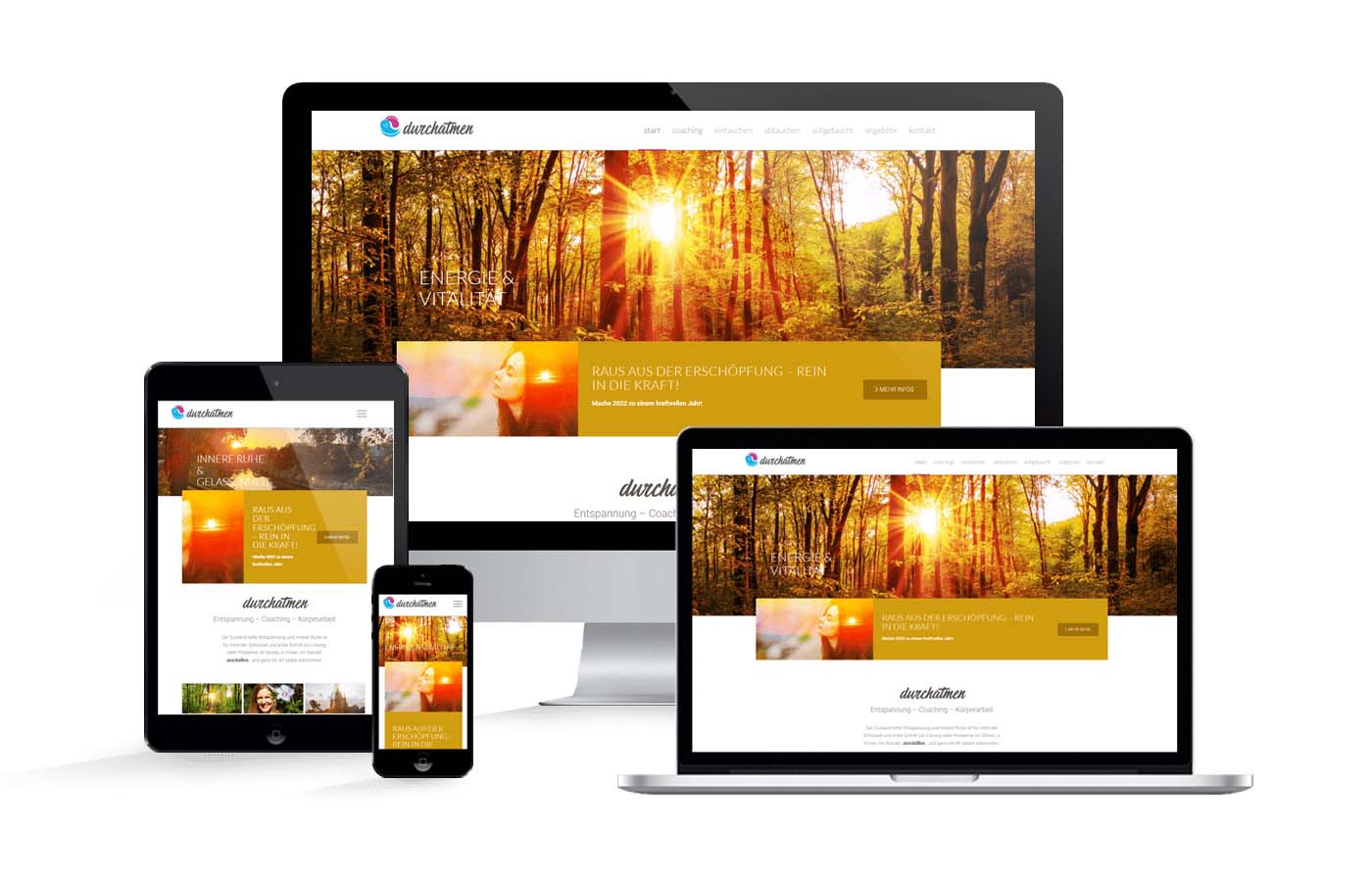 Website Mockup durchatmen.jetzt