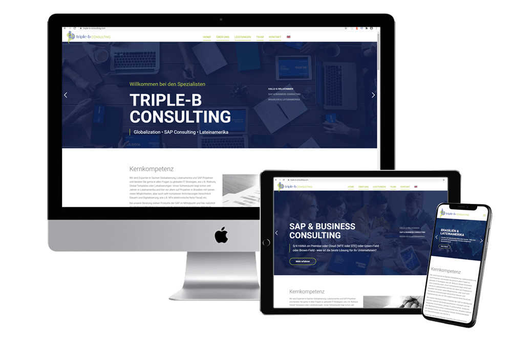 Corporate Design und Webauftritt triple-b-Consulting