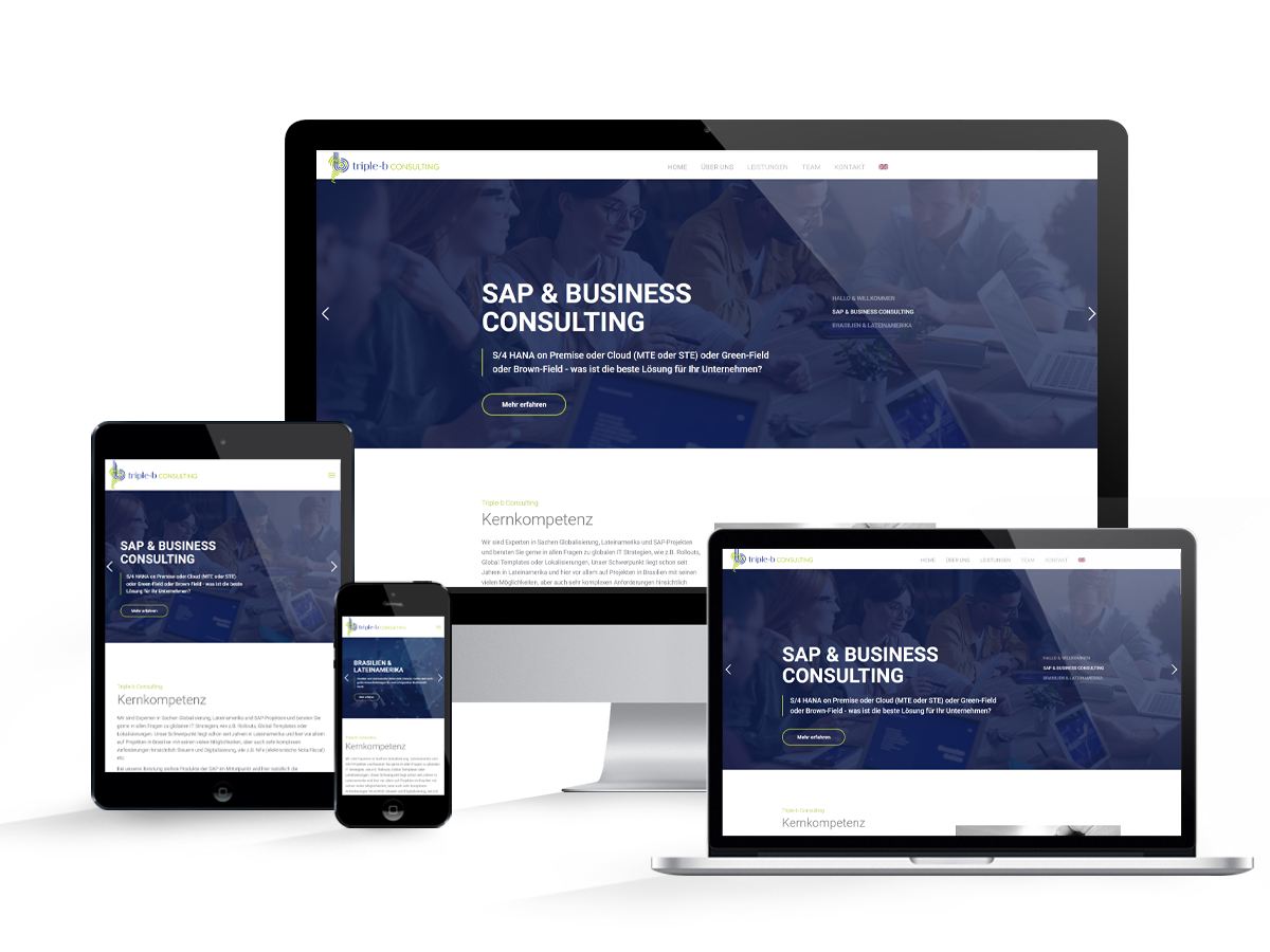 Externe Website triple-b-consulting in neuem Fenster öffnen Vorschau Mockup Startseite triple-b.consulting.com